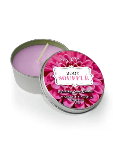 Massage candle body souffle strawberries - 30 gr | Sexitive | Velas para masajes
