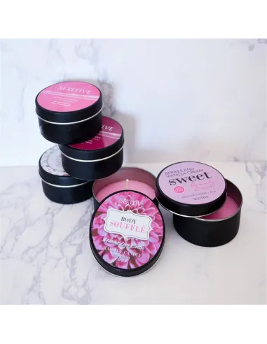 Massage candle body souffle strawberries - 30 gr | Sexitive | Velas para masajes