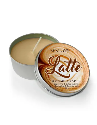 Massage candle latte capuccino & dulce de leche - 30 gr | Sexitive | Velas para masajes