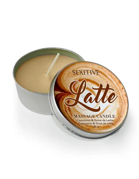 Massage candle latte capuccino & dulce de leche - 30 gr | Sexitive | Velas para masajes