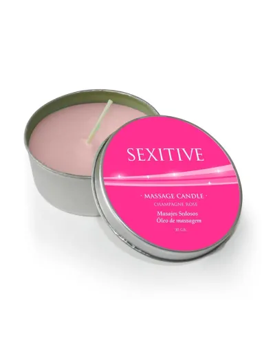 Massage candle champagne rose - 30 gr | Sexitive | Velas para masajes