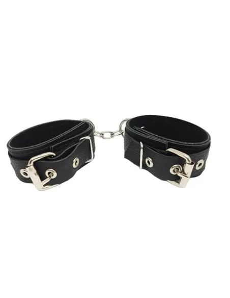 Esposas con cadena eco-cuero negro | Infarta fetish | Esposas