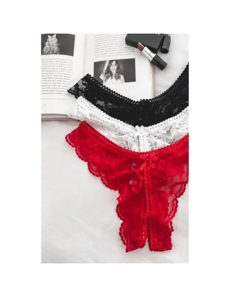 Abierta- puntilla 02/90 blanco | Mordisco | Tangas cola less