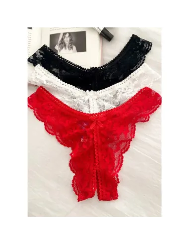 Abierta- puntilla 02/90 blanco | Mordisco | Tangas cola less