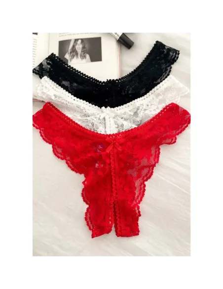 Abierta- puntilla 02/90 blanco | Mordisco | Tangas cola less