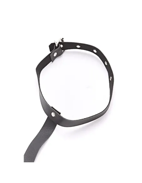 Inmovilizador con esposas de mosquetón regulable - eco-cuero negro | Infarta fetish | Inmovilizadores