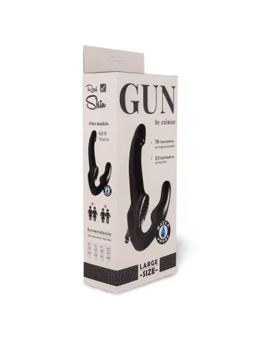 Gun micro vibro negro | Caiman | Dobles