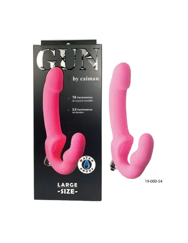 Gun micro vibro large rosa | Caiman | Strap on - cinturones