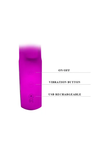 Vibrador webb punto g clitoris 12 funciones usb recargable silicona | Pretty love | Punto g