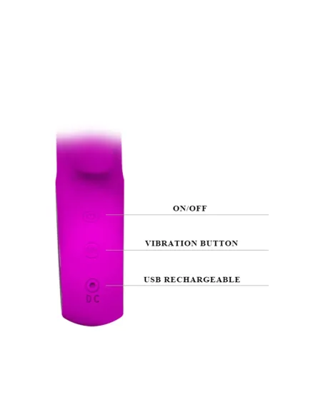 Vibrador webb punto g clitoris 12 funciones usb recargable silicona | Pretty love | Punto g