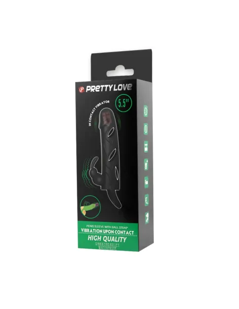 Funda potenciadora doble - extiende y estimula una fuerte erección | Pretty love | Fundas y extensiones