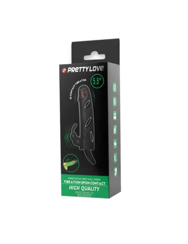 Funda potenciadora doble - extiende y estimula una fuerte erección | Pretty love | Fundas y extensiones