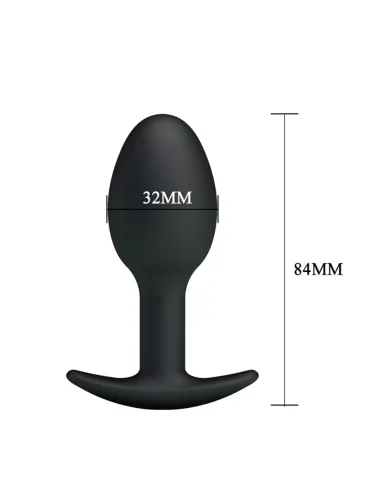 Plug anal silicona con bola interior 8,4 cm x 3cm | Pretty love | Dildos