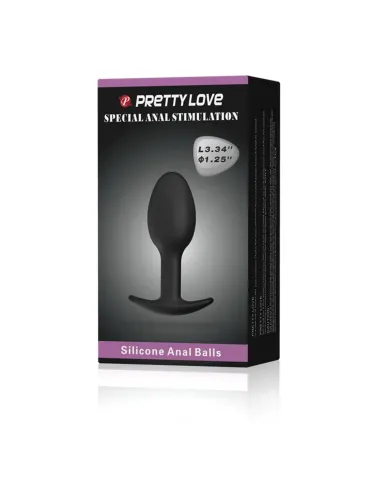 Plug anal silicona con bola interior 8,4 cm x 3cm | Pretty love | Dildos
