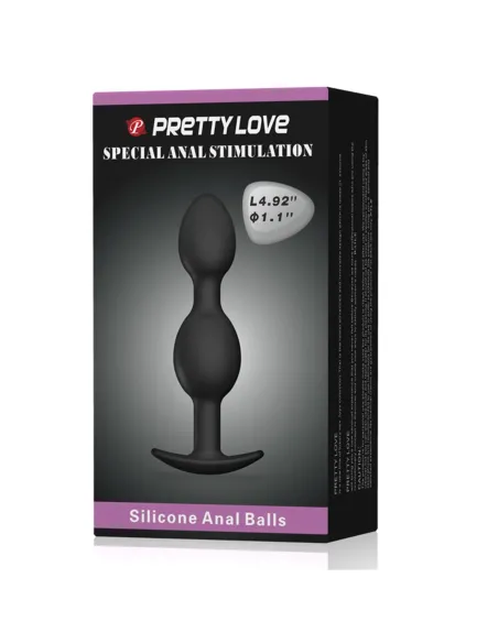 Plug anal silicona con bola interior 12,5 cm x 3,3cm | Pretty love | Dildos
