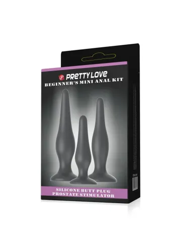 Set 3 consoladores anales silicona | Pretty love | Dildos