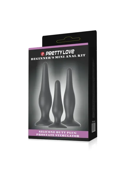 Set 3 consoladores anales silicona | Pretty love | Dildos