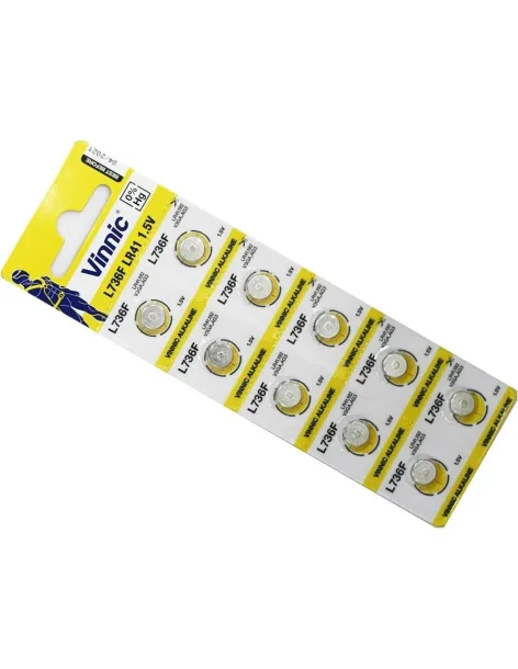 Pilas ag3 392 cx41 lr41w - vinnic - blister x 10 unidades | Vinnic | Pilas y baterias