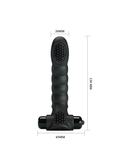 Vibrador dedo alexander 10 func 13cm x 2cm | Pretty love | Para dedo