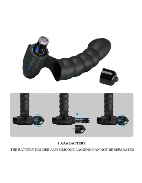 Vibrador dedo alexander 10 func 13cm x 2cm | Pretty love | Para dedo