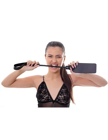 Fusta grande 60cm - eco-cuero negro | Infarta fetish | Látigos y palmetas