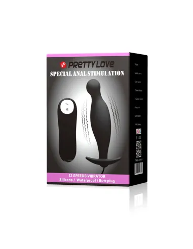 Vibrador anal silicona multifuncion 12cm x 3cm | Pretty love | Vibradores