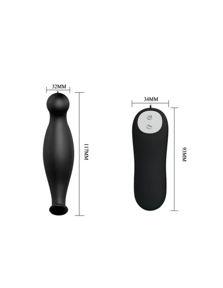 Vibrador anal silicona multifuncion 12cm x 3cm | Pretty love | Vibradores