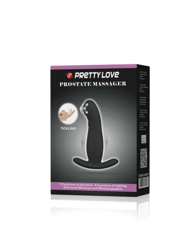 Vibrador anal recargable silicona 13cm x 3cm | Pretty love | Vibradores