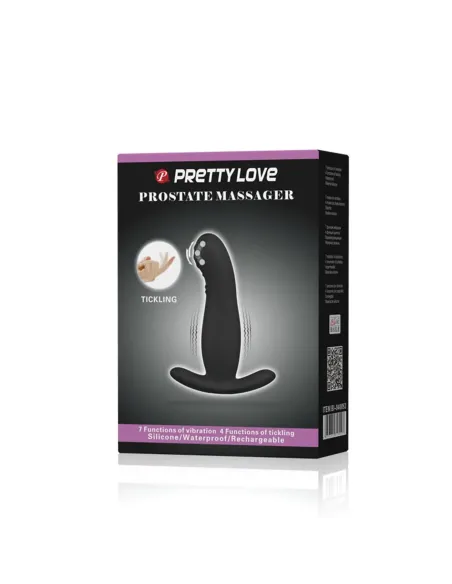 Vibrador anal recargable silicona 13cm x 3cm | Pretty love | Vibradores