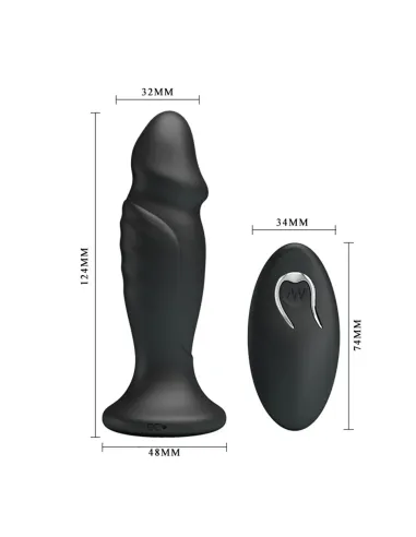 Vibrador anal recargable control remoto silicona 12,5cm x 3cm | Mr play | Vibradores