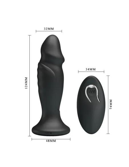 Vibrador anal recargable control remoto silicona 12,5cm x 3cm | Mr play | Vibradores