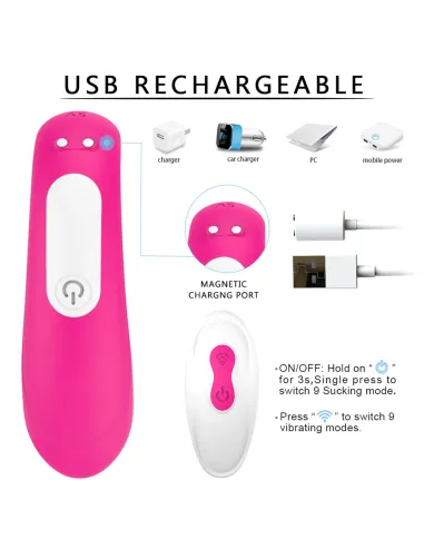Mermaid vibrador multifuncional recargable usb | S-hande | Estimuladores clítoris