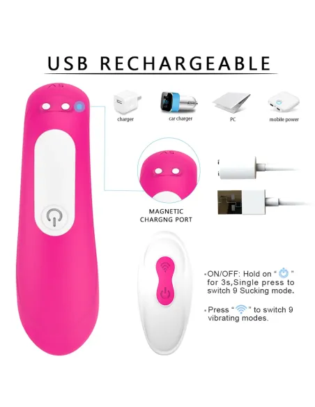 Mermaid vibrador multifuncional recargable usb | S-hande | Estimuladores clítoris