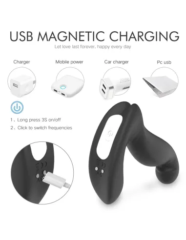 Jiggle - vibrador anal multifuncional recargable usb | S-hande | Prostata