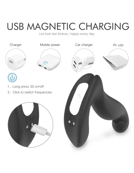 Jiggle - vibrador anal multifuncional recargable usb | S-hande | Prostata