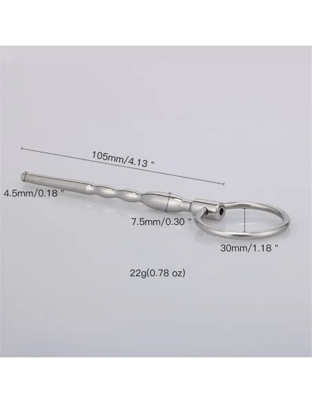 Plug uretra metal ring | Infarta toys | Castidad
