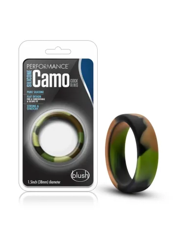 Performance - silicone camo cock ring - green camouflage | Blush | Anillos