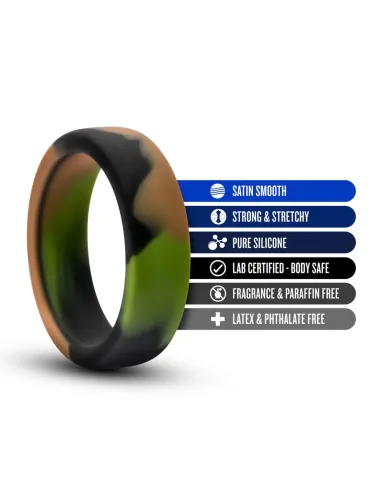 Performance - silicone camo cock ring - green camouflage | Blush | Anillos