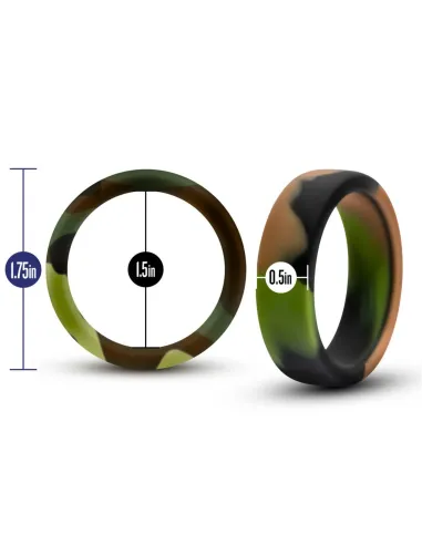Performance - silicone camo cock ring - green camouflage | Blush | Anillos