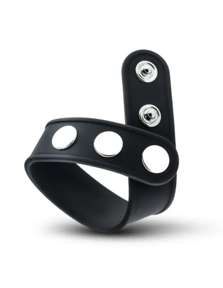 Performance - vs5 - silicone 3-snap cock strap - black | Blush | Anillos