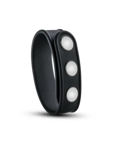 Performance - vs5 - silicone 3-snap cock strap - black | Blush | Anillos