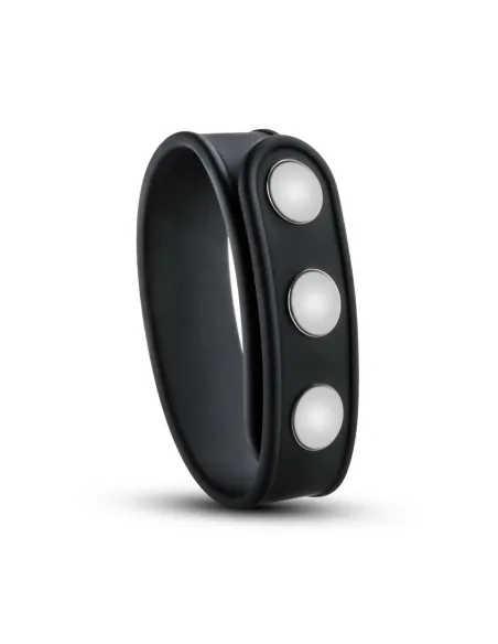 Performance - vs5 - silicone 3-snap cock strap - black | Blush | Anillos