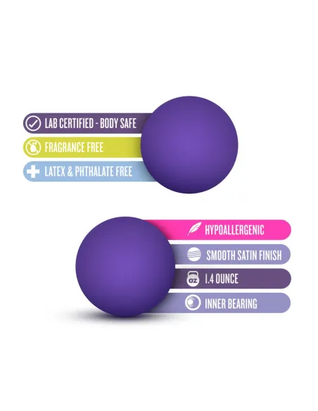 Luxe - double o advanced kegel balls - purple | Blush | Bolas y huevos vaginales