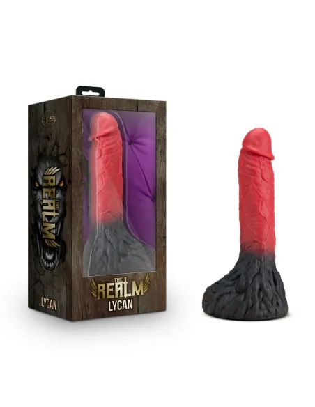 The realm - lycan - lock on werewolf dildo - red | Blush | Monster dildo
