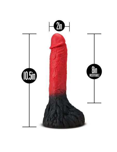 The realm - lycan - lock on werewolf dildo - red | Blush | Monster dildo