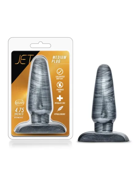 Jet - medium plug - carbon metallic black | Blush | Dildos
