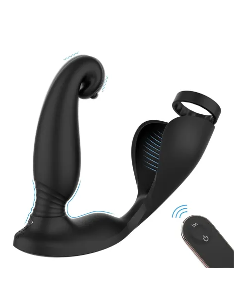 Vibrador raptor anillo prostata recargable control remoto | S-hande | Vibradores