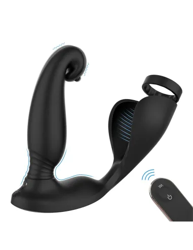 Vibrador raptor anillo prostata recargable control remoto | S-hande | Vibradores