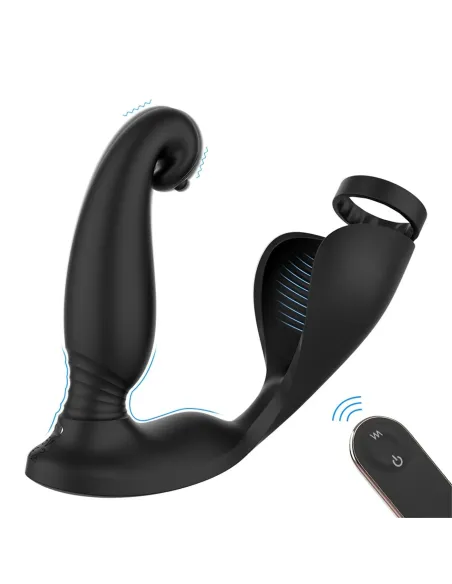 Vibrador raptor anillo prostata recargable control remoto | S-hande | Vibradores