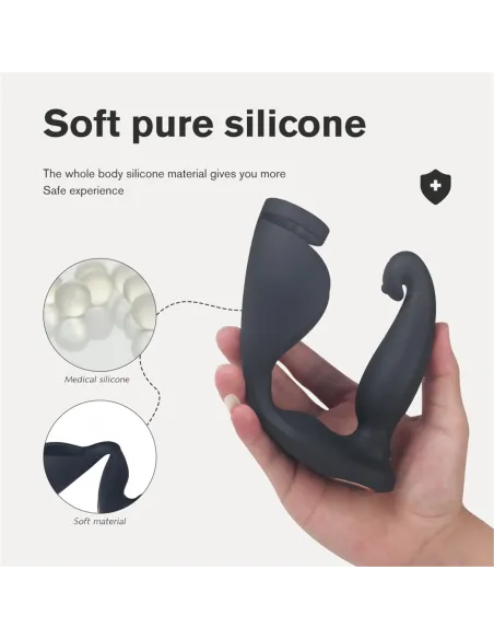 Vibrador raptor anillo prostata recargable control remoto | S-hande | Vibradores